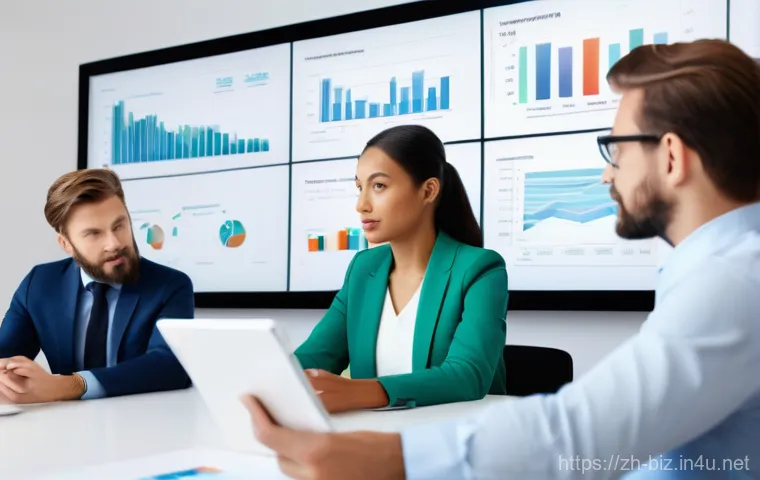 경영학 온라인 학습 - **Prompt 1: The Empowered Online Learner**
    "A confident young woman in her late 20s, dressed in ...