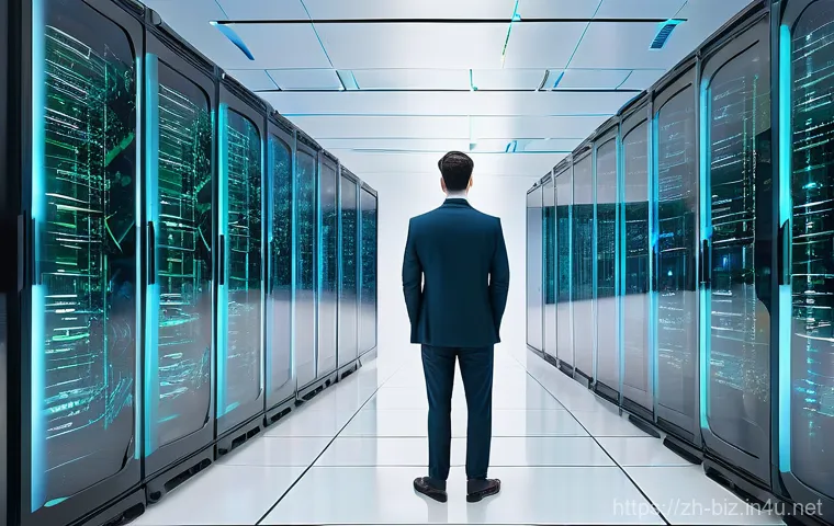 데이터베이스 관리 - **Prompt 1: Intelligent Cloud Database Operations**
    "A visually stunning, futuristic data center...