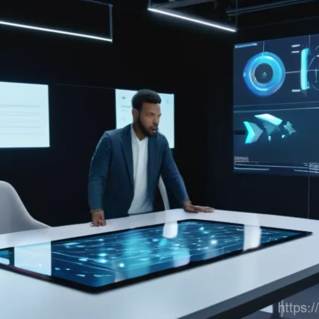 조직 혁신 - **Futuristic Innovation Hub with Human-AI Collaboration**
    A brightly lit, spacious, and modern o...