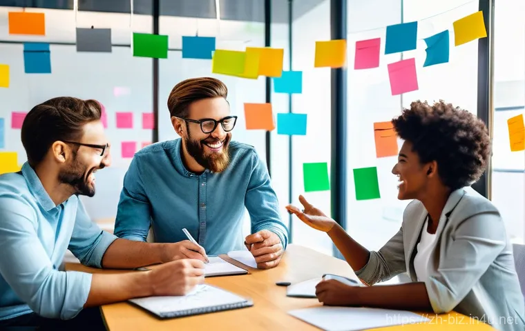 조직 혁신 - **Futuristic Innovation Hub with Human-AI Collaboration**
    A brightly lit, spacious, and modern o...