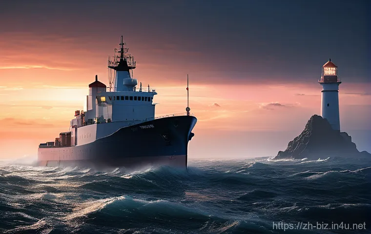 조직 목표 설정 - **Prompt 1: The Guiding Light of Clear Objectives**
    "A majestic, modern cargo ship, sleek and po...