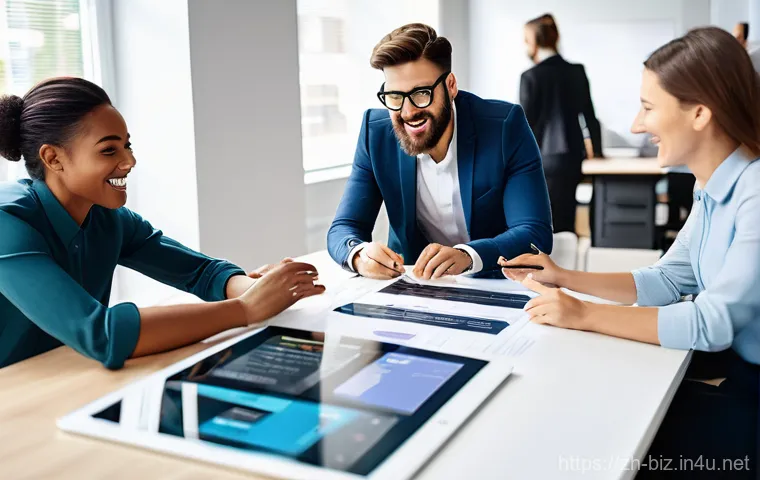 경영학 경영 이론 - **Prompt: Customer Insight and User Persona Development**
    "A diverse group of modern professiona...