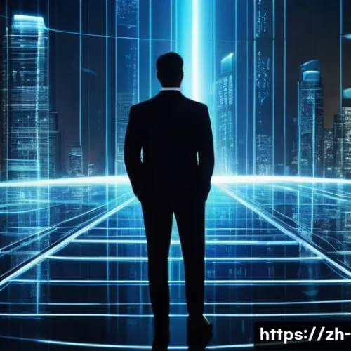 AI 기반 경영 의사결정 - **AI Unlocking Data Treasures for Discerning Decisions:** A dynamic and futuristic scene where a sle...