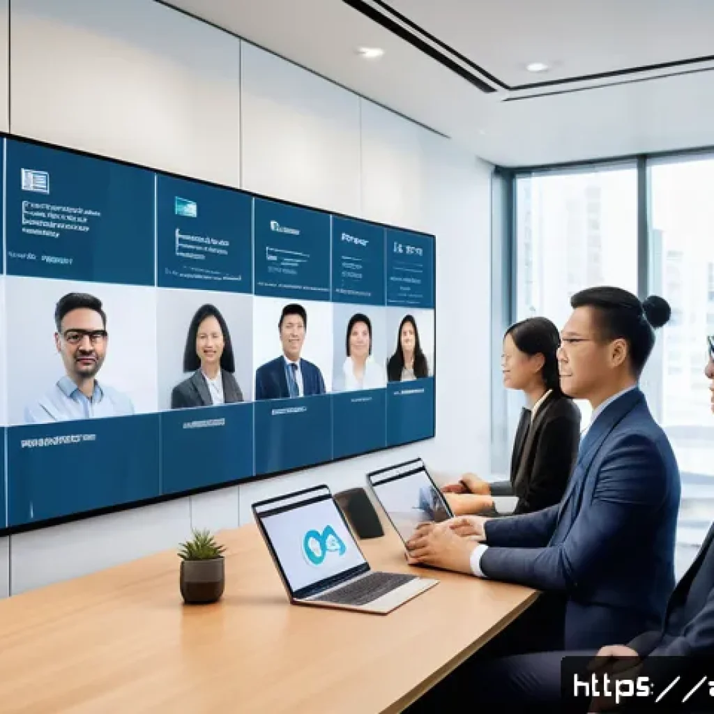 인재 파이프라인 관리 - A modern corporate office setting showcasing a diverse team of professionals engaged in a collaborat...